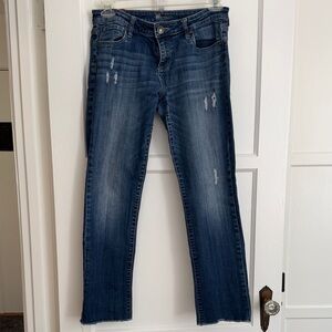 Kut from the Kloth Distressed Straight Leg Jeans